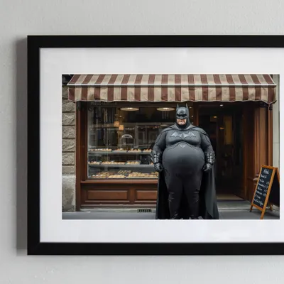 408- Photo imprimée / Signée / Cadre / Décoration